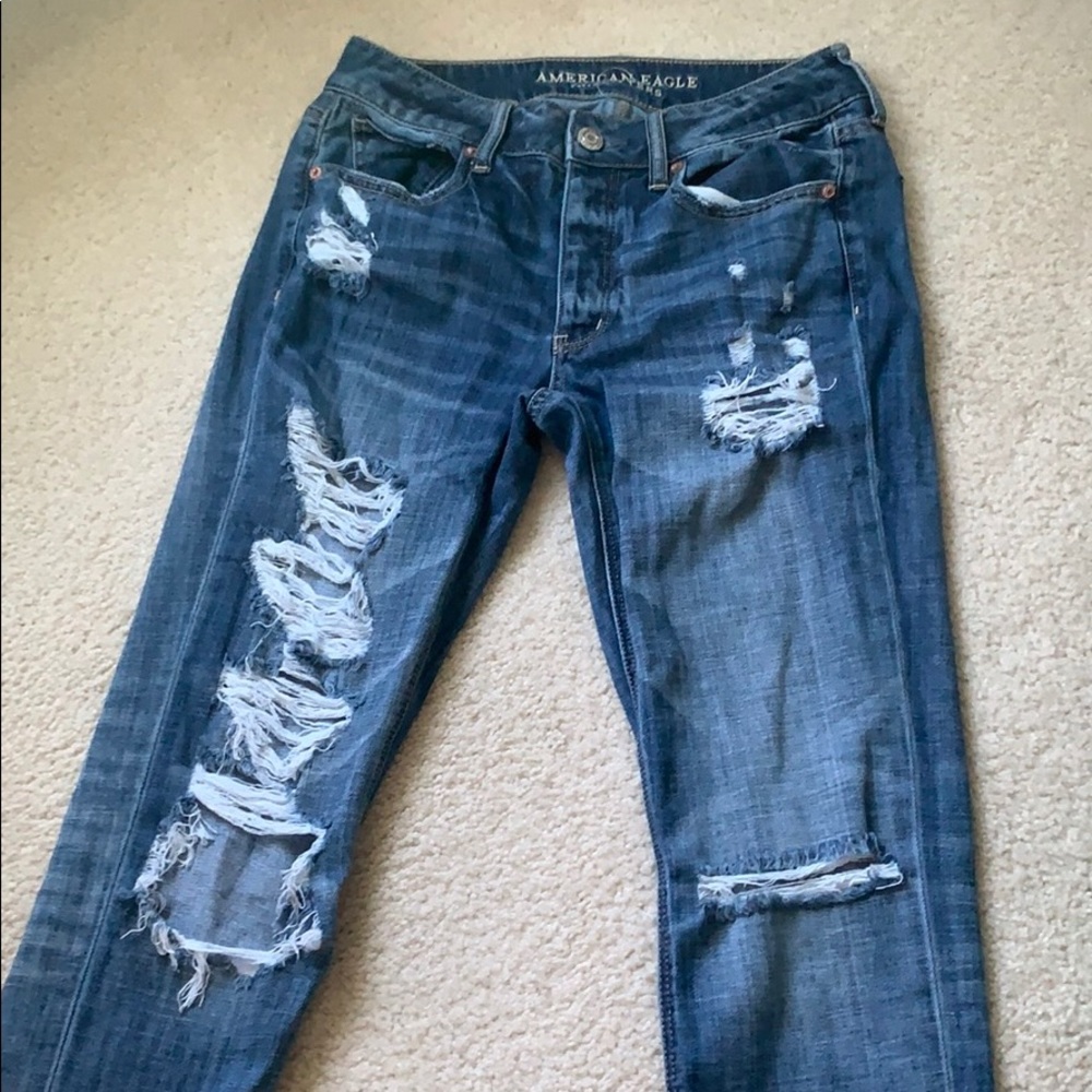 American Eagle ripped jeans